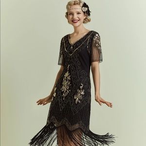 Retro Flapper Style Sequin Dress